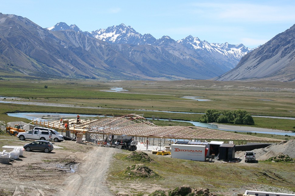 aw ahuriri valley isolated construction site
