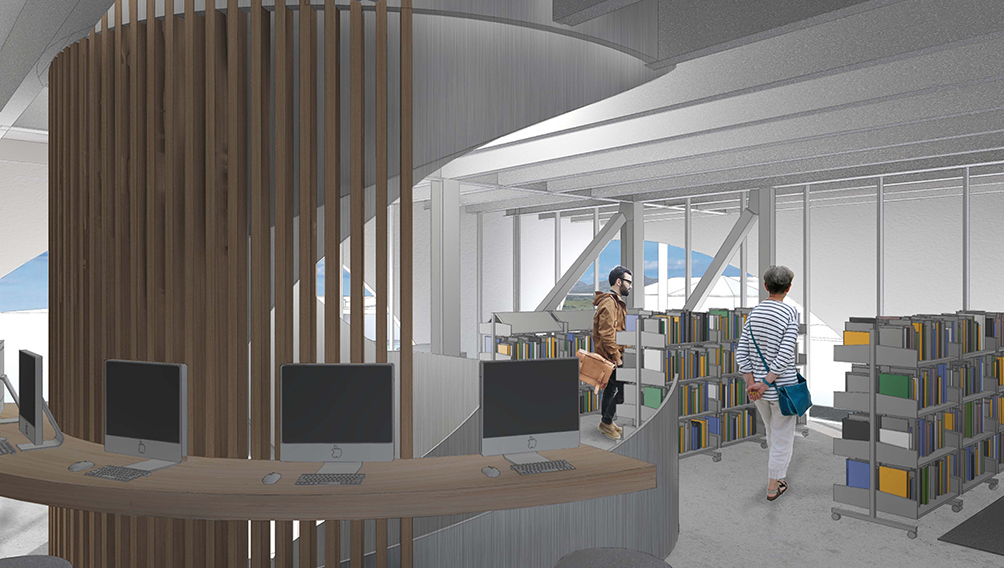 learning centre library bulls architecture works