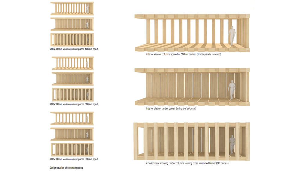 nomadic timber container columns