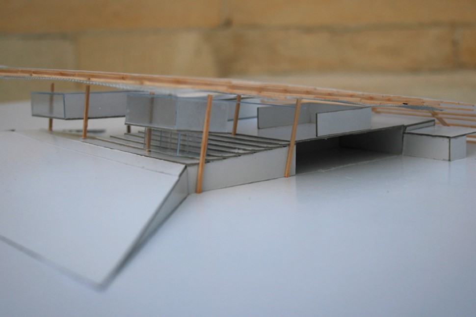 8 sloping timber shed roof platforms