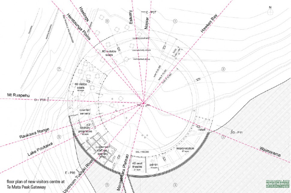 new te mata visitor centre floor plan