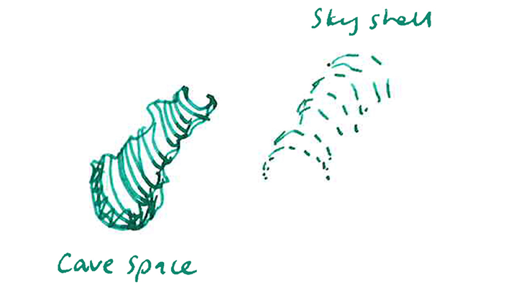 cave shell sketch aw