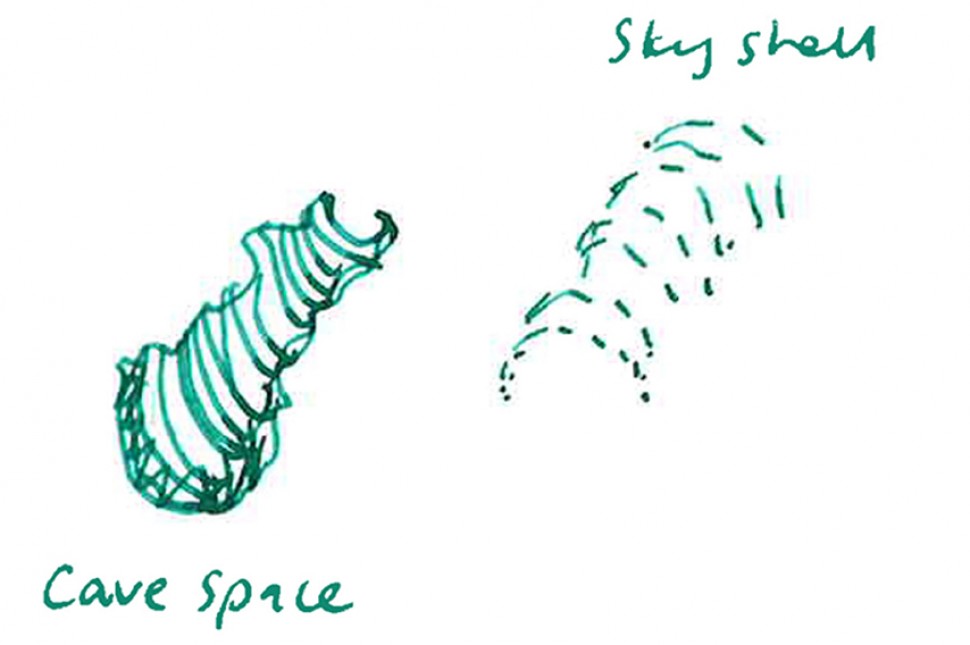 cave shell sketch aw