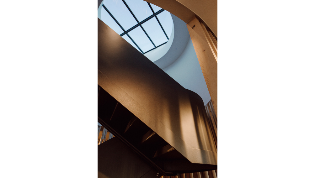 13 skylight steel stair light