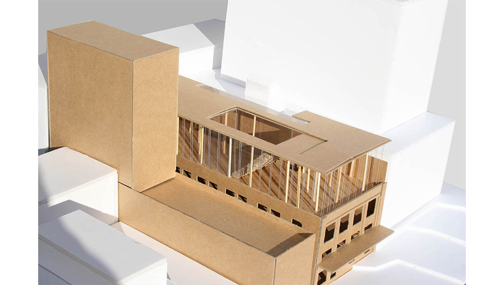 antipodes headquarters architecture card model