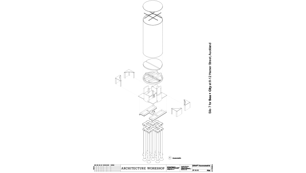 silo axonometric architecure workshop