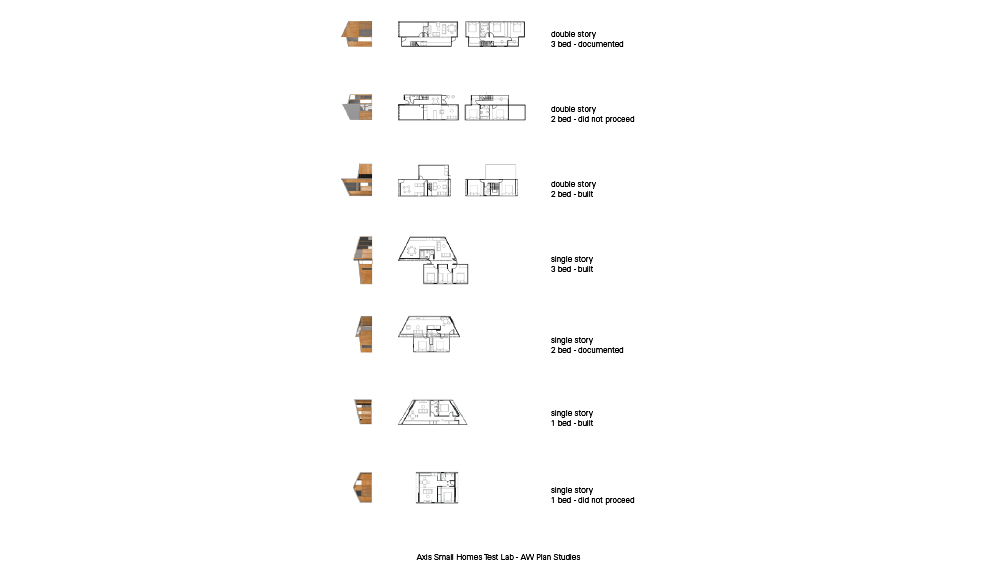 plan studies small housing typologies