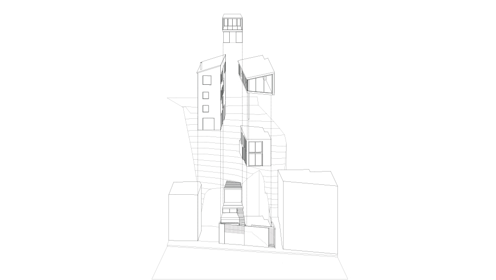 adaptable floor plan separate studio volumes