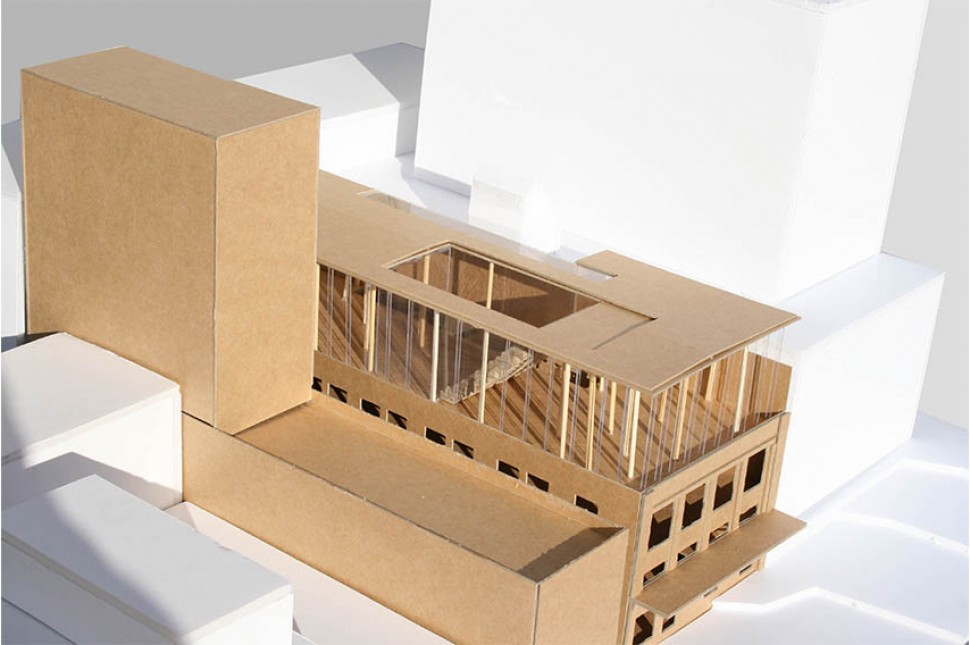 antipodes headquarters architecture card model