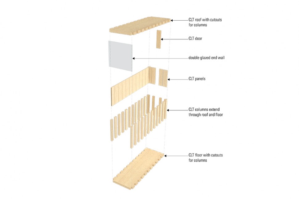 clt workplace axonometric