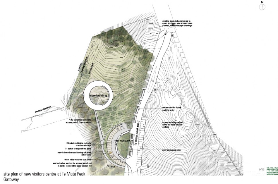 site plan visitor centre