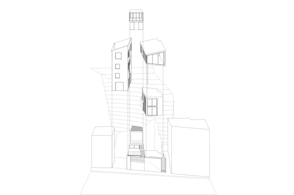 adaptable floor plan separate studio volumes