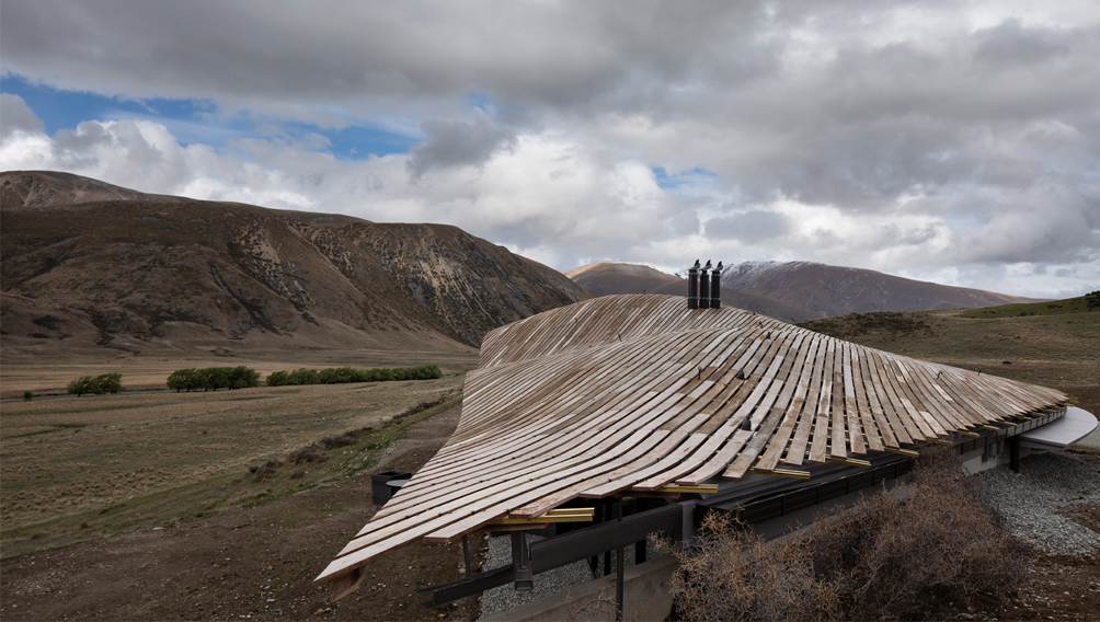 timber rain screen roof